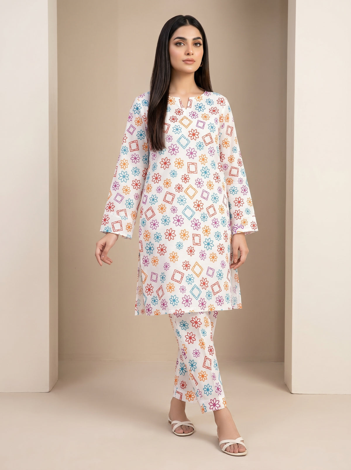 RTS | Candy Printed 2PC Premium Printed Suit
