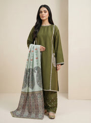 RTS | 3PC Heavy Embroidered Suit with Digital Printed Dupatta