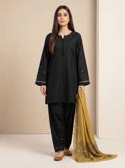 RTS | 3PC Heavy Embroidered Suit with Digital Printed Dupatta