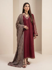 RTS | 3PC Heavy Embroidered Suit with Digital Printed Dupatta