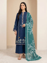 RTS | 3PC Heavy Embroidered Suit with Digital Printed Dupatta