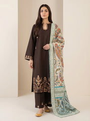 RTS | 3PC Heavy Embroidered Suit with Digital Printed Dupatta