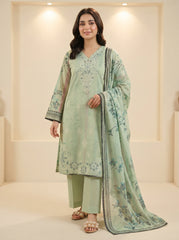 RTS | 3PC Digital Printed Heavy Embroidered Suit with With Digital Printed Dupatta