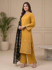 RTS | Bana Dora Lawn 3PC Heavy Embroidered Suit with Bamber Dupatta