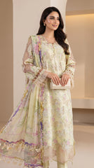 RTS | 3PC Sequin Heavy Embroidered Suit with Chiffon Dupatta