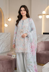 RTS | 3PC Sequin Heavy Embroidered Suit with Chiffon Dupatta