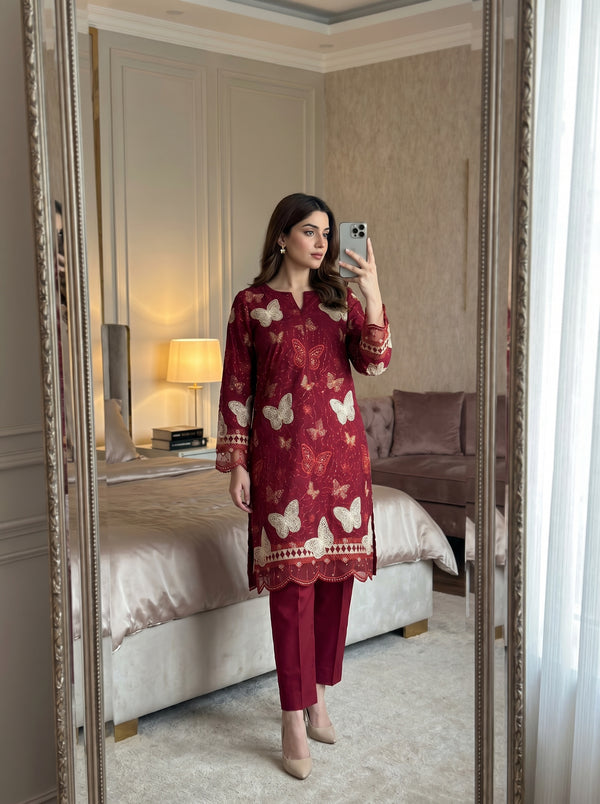 RTS | MARIA B 2PC Luxury Boring Embroidered Suit