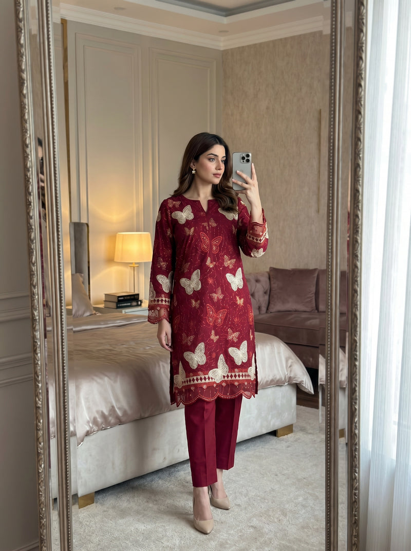 RTS | MARIA B 2PC Luxury Boring Embroidered Suit