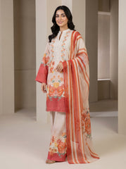 RTS | 3PC Digital Printed Suit with Chikankari Embroidery