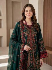 RTS | 3PC Heavy Embroidered Suit with Bamber Chiffon Dupatta
