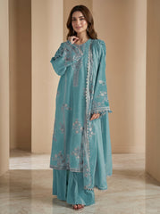 RTS | 3PC Heavy Embroidered Suit with Bamber Chiffon Dupatta
