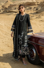RTS | 3PC Chikankari & Multihead Embroidered Suit with Bamber Chiffon Dupatta
