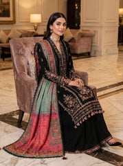 RTS | 3PC Heavy Embroidered Suit with Voile Dupatta