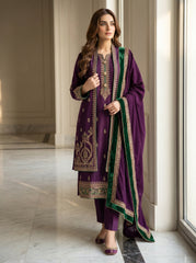 RTS | 3PC Heavy Embroidered Suit with Bamber Chiffon Dupatta